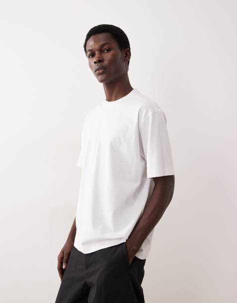 ASOS COLLECTIVE - Hvid T-shirt i superkraftigt stof - view 1