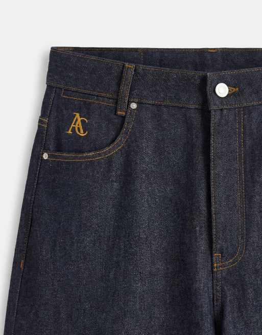ASOS COLLECTIVE - Indigoblå denimshorts med vide ben, 9 af 9
