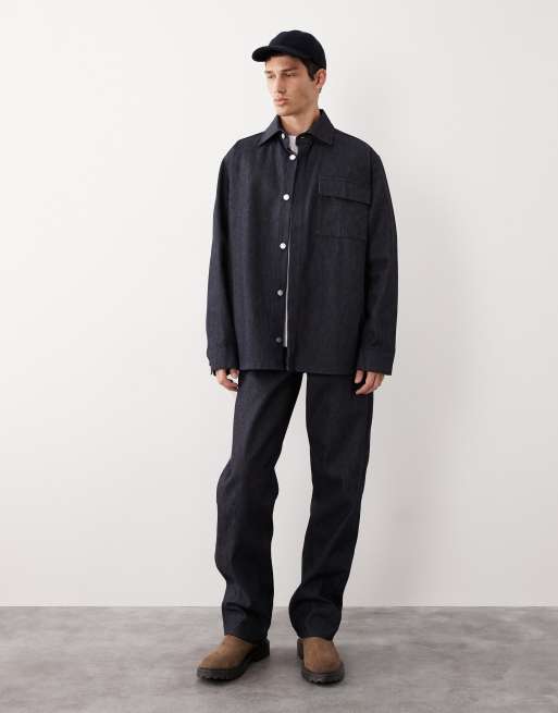 ASOS COLLECTIVE – Jeans-Überhemd aus Raw Denim , 2 von 7