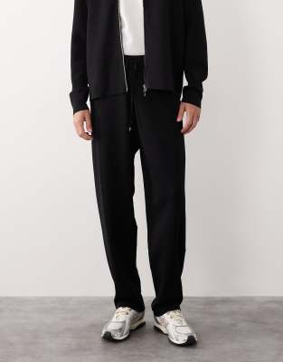 Asos Collective Ac-b-253 Signature Straight Fit Cord Pants In Black
