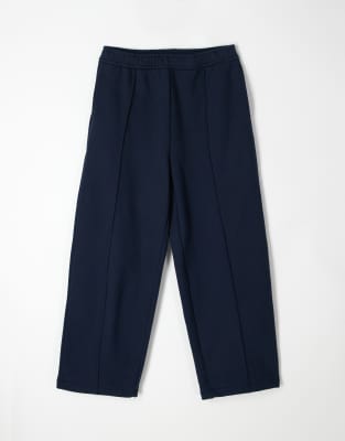 Asos Collective Loose Fit Super Heavyweight Joggers In Blue