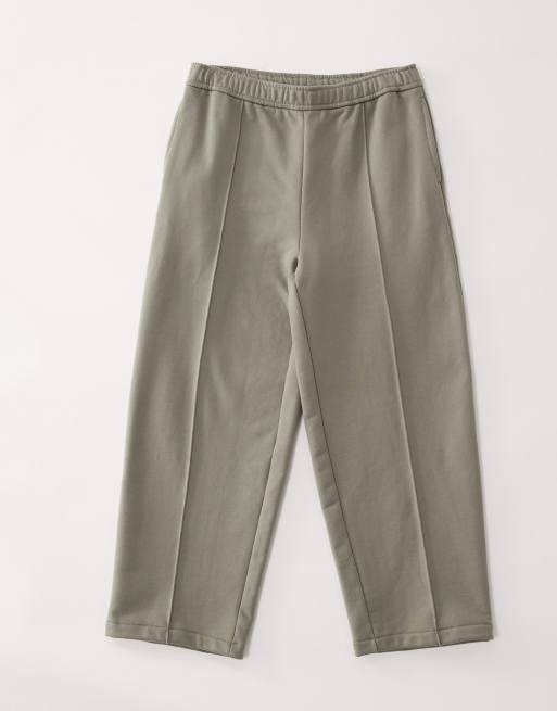ASOS COLLECTIVE loose fit super heavyweight joggers in pale khaki, 2 of 7