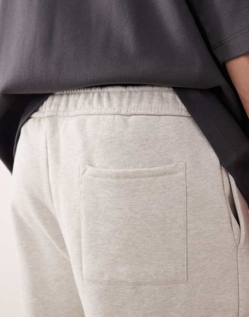 ASOS COLLECTIVE loose fit super heavyweight sweatpants in heather gray, 3 of 6