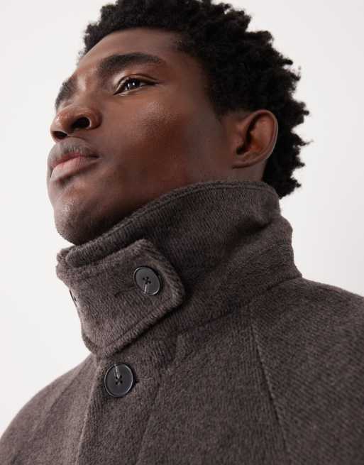 ASOS COLLECTIVE - Manteau en laine mélangée - Gris, 7 de 7