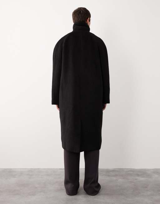 ASOS COLLECTIVE - Manteau en laine mélangée - Noir, 3 de 7