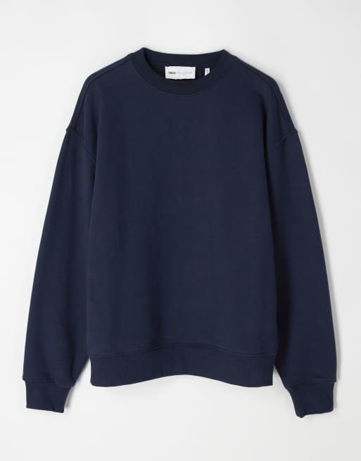 ASOS COLLECTIVE - Marineblåt og oversized sæt i ekstra kraftigt stof, 3 af 4