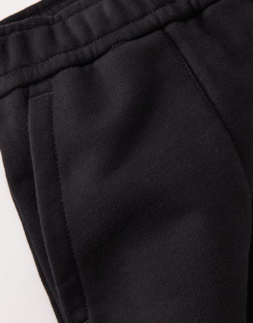 ASOS COLLECTIVE oversized cuffed super heavyweight jogger in black  - BLACK, 7 of 7