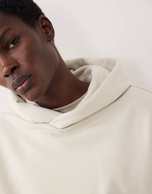 ASOS COLLECTIVE - Oversized hoodie van superzware stof in gebroken wit , 3 van 6