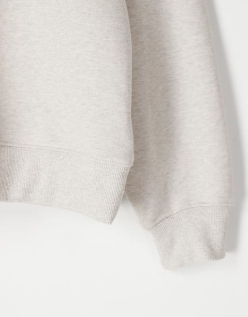 ASOS COLLECTIVE - Oversized hoodie van superzware stof in gemêleerd grijs, 6 van 6