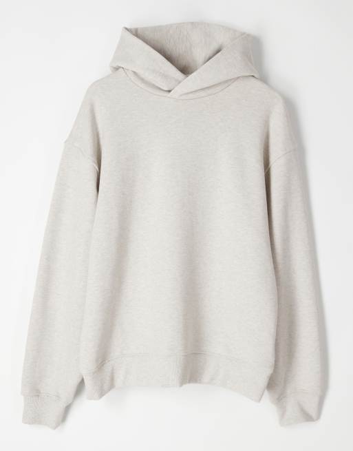 ASOS COLLECTIVE oversized super heavyweight hoodie in grey marl, 5 of 6