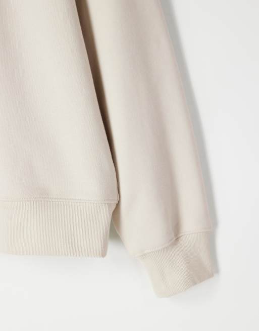 ASOS COLLECTIVE oversized super heavyweight hoodie in off white , 6 of 6