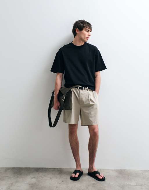 ASOS COLLECTIVE - Oversized T-shirt van superzware stof in zwart, 4 van 5