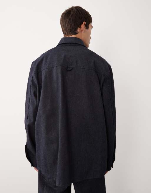 ASOS COLLECTIVE - Overskjorte i rå denim , 3 af 7