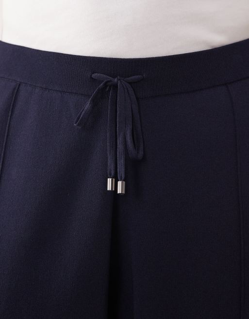 ASOS COLLECTIVE - Pantalon de jogging d'ensemble ample en maille compacte - Bleu marine, 3 de 6