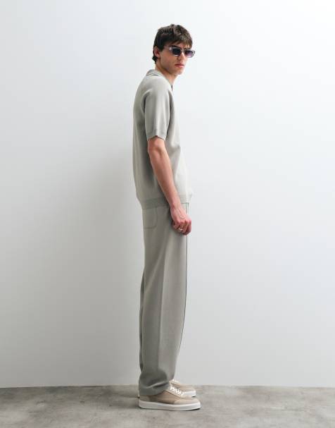 ASOS COLLECTIVE - Pantalon de jogging d'ensemble ample en maille compacte - Vert - view 1