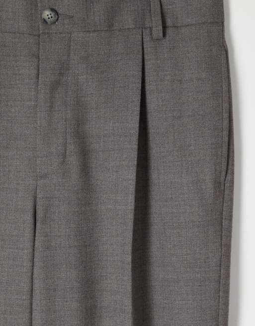 ASOS COLLECTIVE - Pantaloni eleganti comodi affusolati in misto lana grigi, 7 di 7