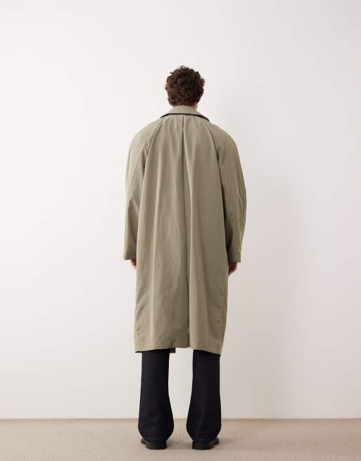 ASOS COLLECTIVE – Płaszcz bez podszewki w kolorze khaki, 3 z 7
