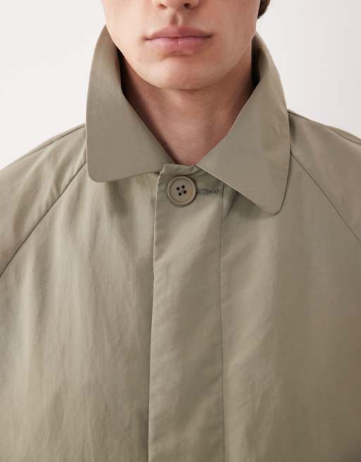 ASOS COLLECTIVE – Płaszcz bez podszewki w kolorze khaki, 4 z 7