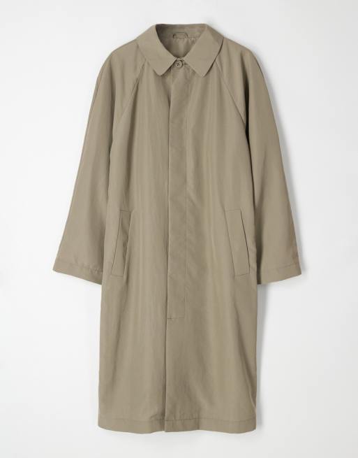 ASOS COLLECTIVE – Płaszcz bez podszewki w kolorze khaki, 6 z 7