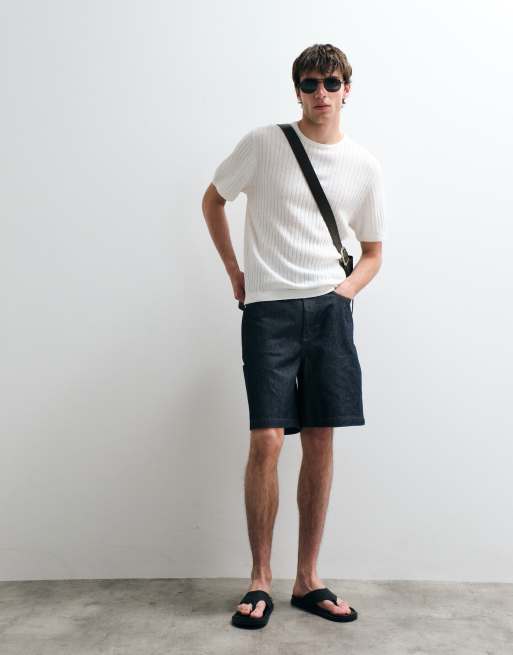 ASOS COLLECTIVE relaxed linen rich t-shirt in ecru, 2 of 5