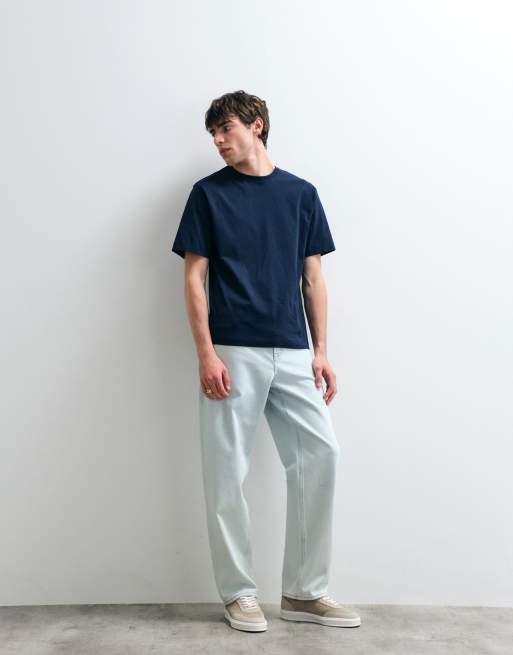 ASOS COLLECTIVE – Schweres T-Shirt in Marineblau, 2 von 5