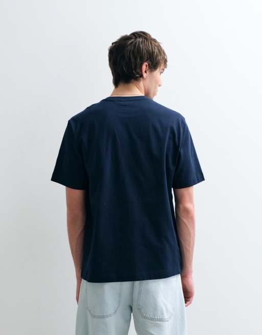 ASOS COLLECTIVE – Schweres T-Shirt in Marineblau, 3 von 5
