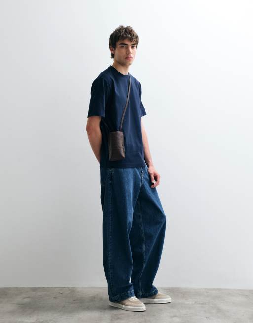 ASOS COLLECTIVE – Schweres T-Shirt in Marineblau, 2 von 5