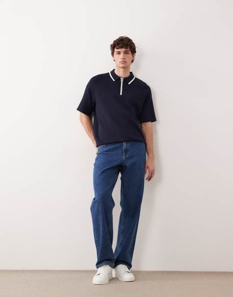 ASOS COLLECTIVE – Set aus Kompaktstrick in Marineblau - view 1