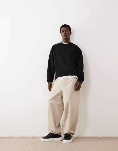 ASOS COLLECTIVE - Sort og oversized sæt i ekstra kraftigt stof - view 1
