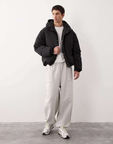 ASOS COLLECTIVE – Steppjacke in Schwarz mit Daunenfutter - view 1