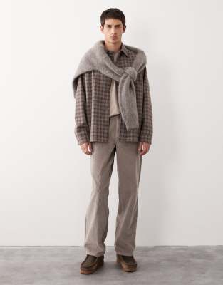 ASOS COLLECTIVE ASOS COLLECTIVE straight fit cord trouser in khaki - KHAKI-Green