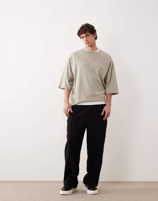 ASOS COLLECTIVE super heavyweight super oversized raglan t-shirt in green, 3 of 6