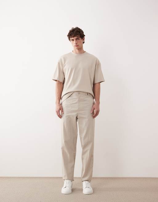 ASOS COLLECTIVE super heavyweight t-shirt in beige, 3 of 6