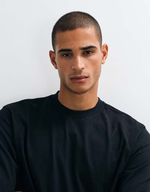 ASOS COLLECTIVE super heavyweight t-shirt in black, 3 of 5