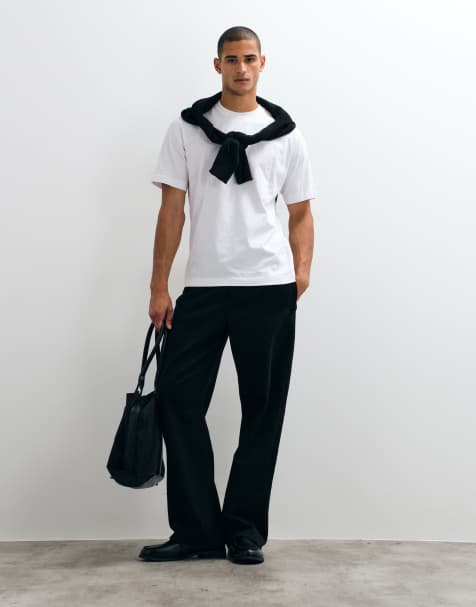 ASOS COLLECTIVE super heavyweight t-shirt in white - view 1