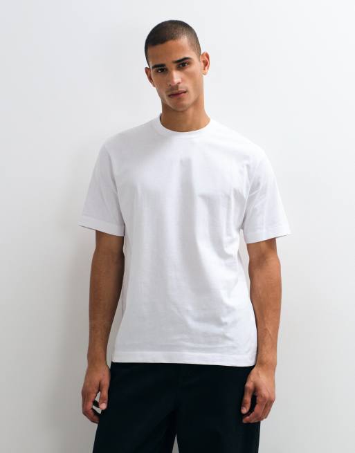 ASOS COLLECTIVE super heavyweight t-shirt in white, 2 of 5