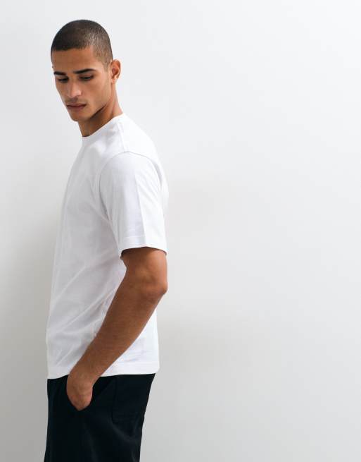 ASOS COLLECTIVE super heavyweight t-shirt in white, 3 of 5