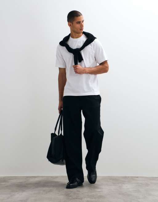 ASOS COLLECTIVE super heavyweight t-shirt in white, 5 of 5
