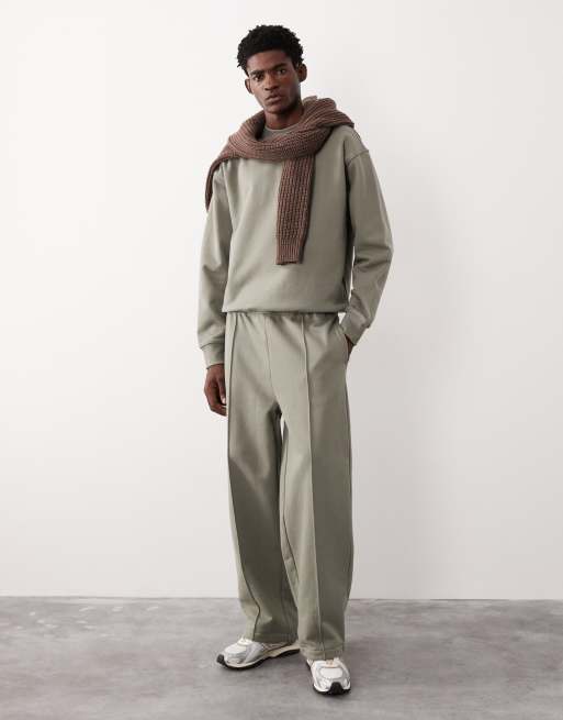 ASOS COLLECTIVE – Svart, superkraftig sweatshirt i oversized fit med rund halsringning, 2 av 7