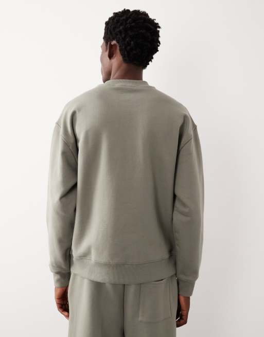 ASOS COLLECTIVE – Svart, superkraftig sweatshirt i oversized fit med rund halsringning, 3 av 7