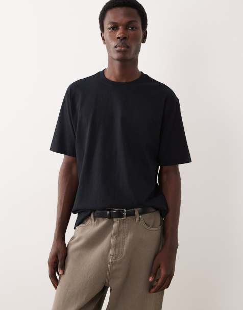 ASOS COLLECTIVE – Svart, superkraftig t-shirt - view 1