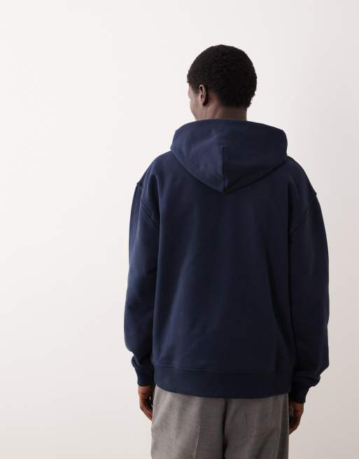 ASOS COLLECTIVE - Sweat à capuche oversize ultra-épais - Bleu marine, 4 de 6