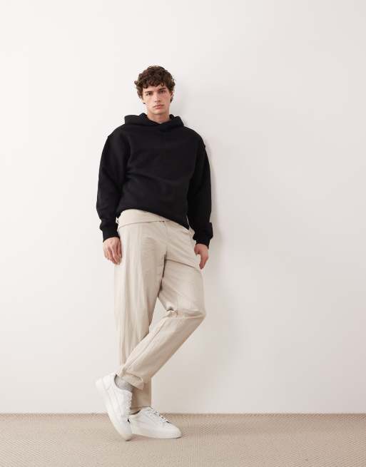 ASOS COLLECTIVE - Sweat à capuche oversize ultra-épais - Noir , 2 de 6