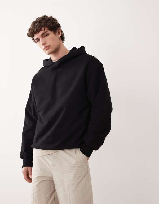 ASOS COLLECTIVE - Sweat à capuche oversize ultra-épais - Noir , 5 de 6