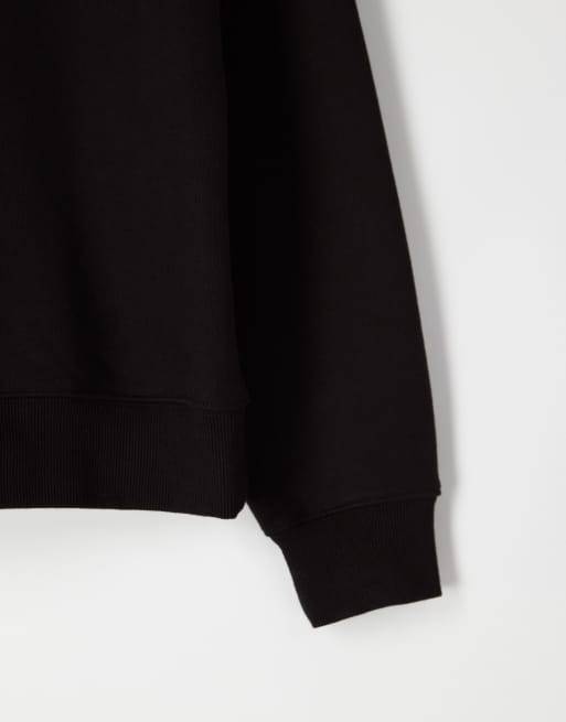 ASOS COLLECTIVE - Sweat ras de cou oversize en tissu ultra-épais - Noir, 6 de 6