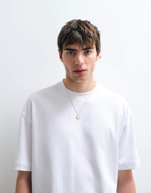 ASOS COLLECTIVE - T-shirt oversize en tissu ultra-épais - Blanc , 2 de 5