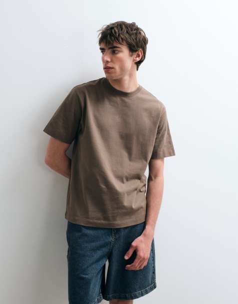 ASOS COLLECTIVE - T-shirt pesante marrone - view 1