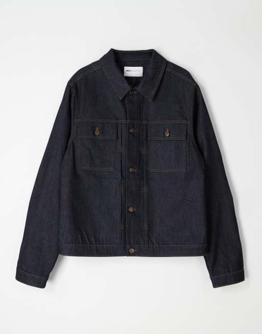 ASOS COLLECTIVE - Veste en jean d'ensemble coupe classique - Indigo brut, 6 de 7