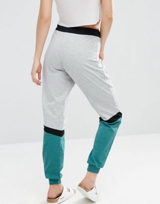 colour block joggers