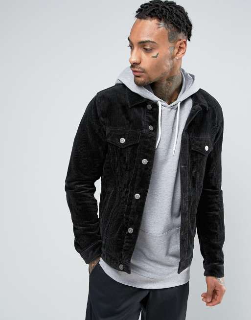 Asos black jacket outlet mens